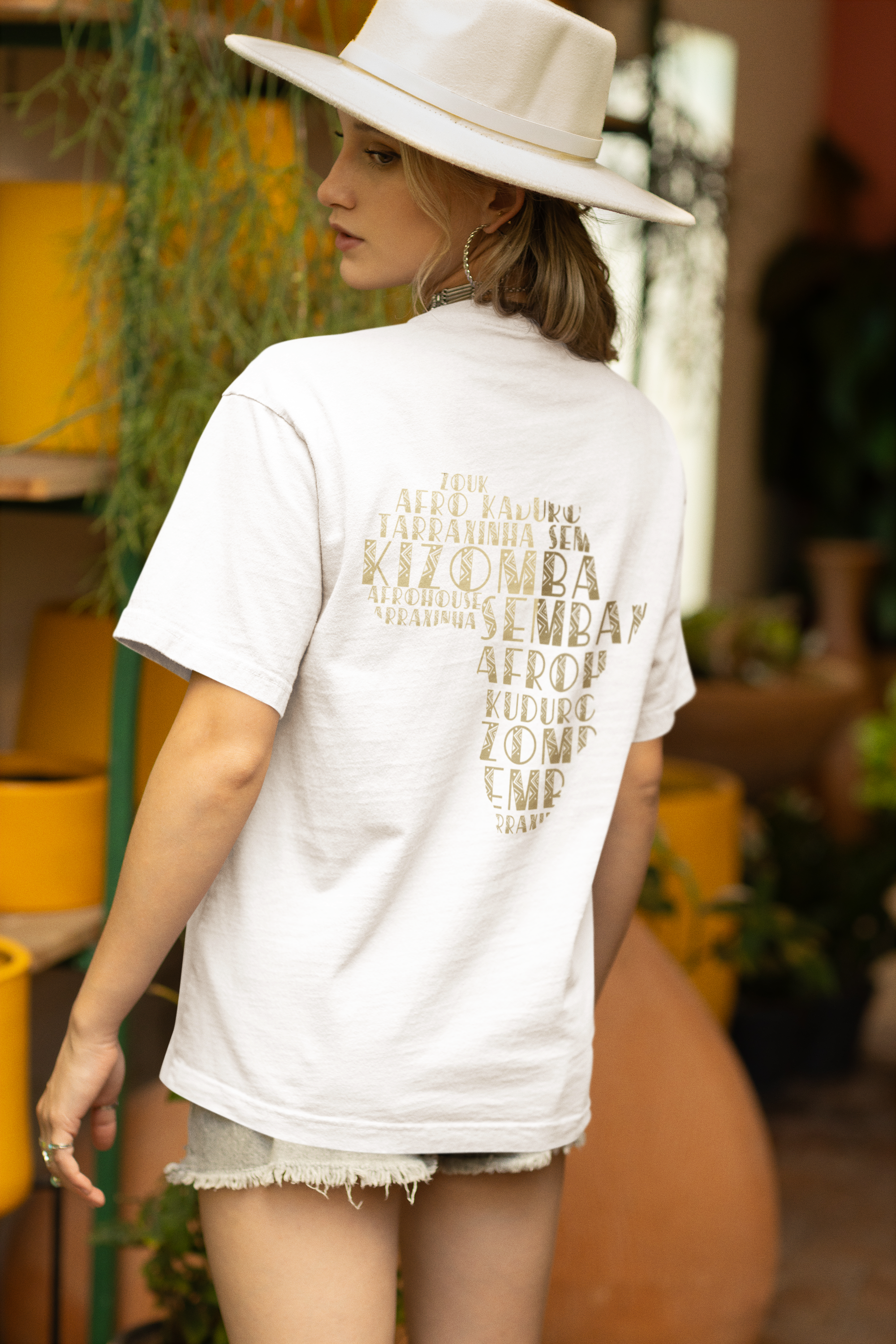 Afro Red Gold Stripe T-Shirt