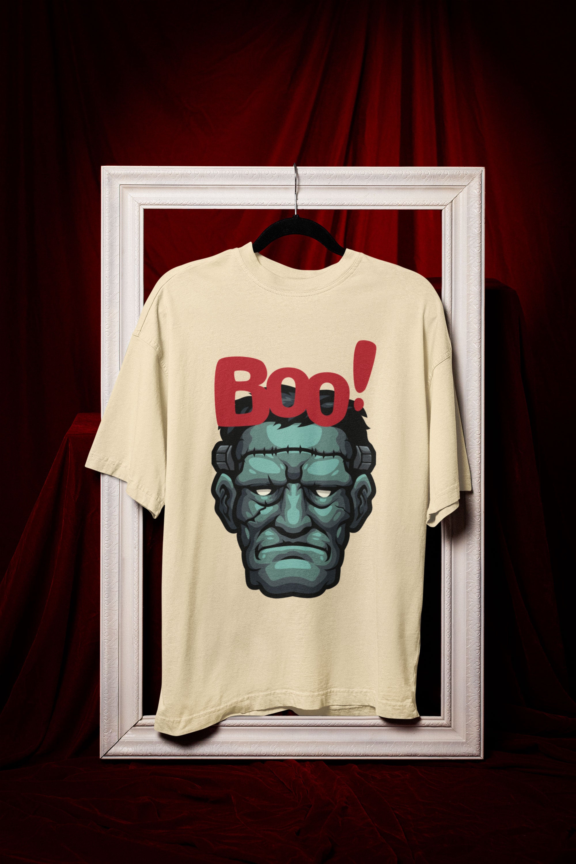 Frankenstein Boo! Unisex T-Shirt (Oversized)