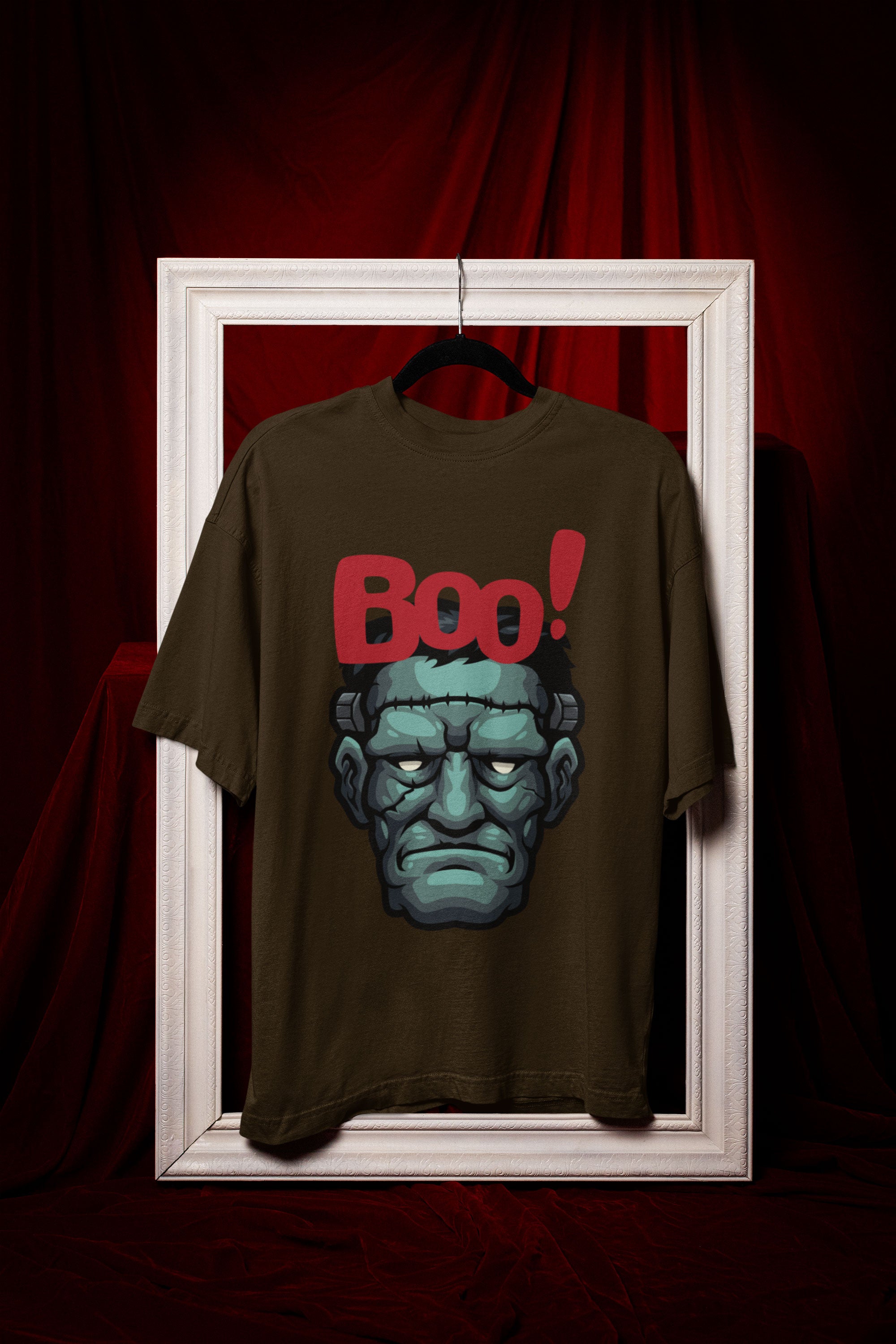 Frankenstein Boo! Unisex T-Shirt (Oversized)