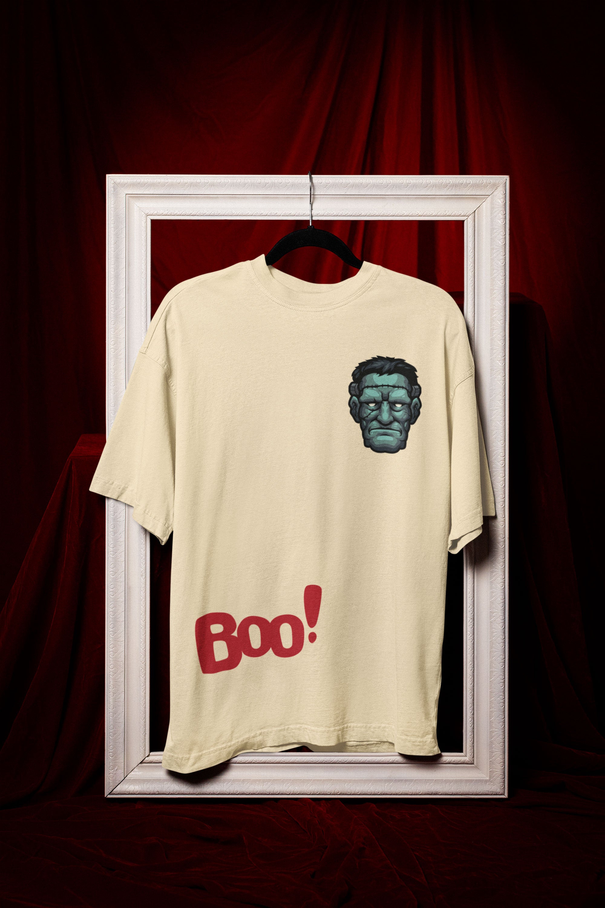 Frankenstein Boo! Unisex T-Shirt (Oversized)