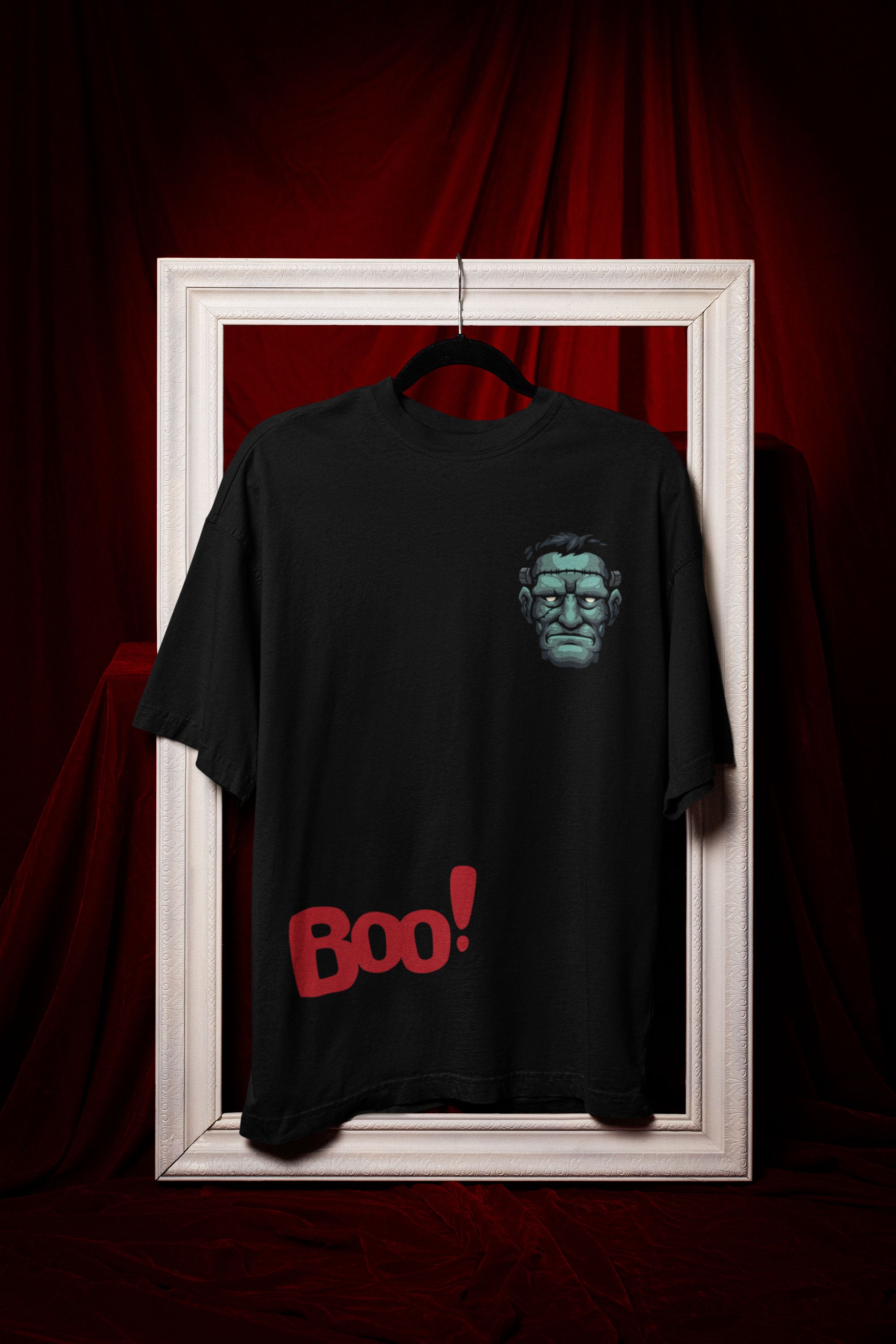 Frankenstein Boo! Unisex T-Shirt (Oversized)