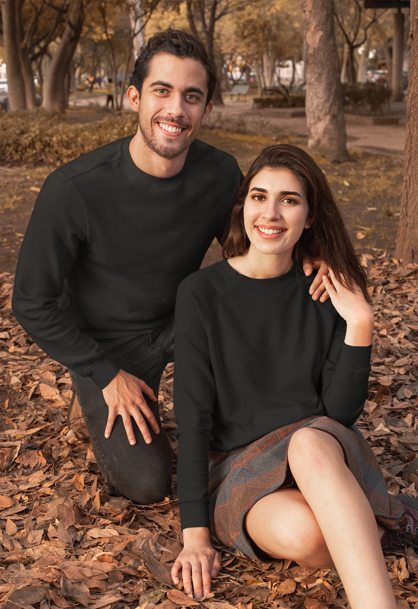 Brave Black Sweatshirt (Unisex) Pure Cotton 380 GSM Winter Wear