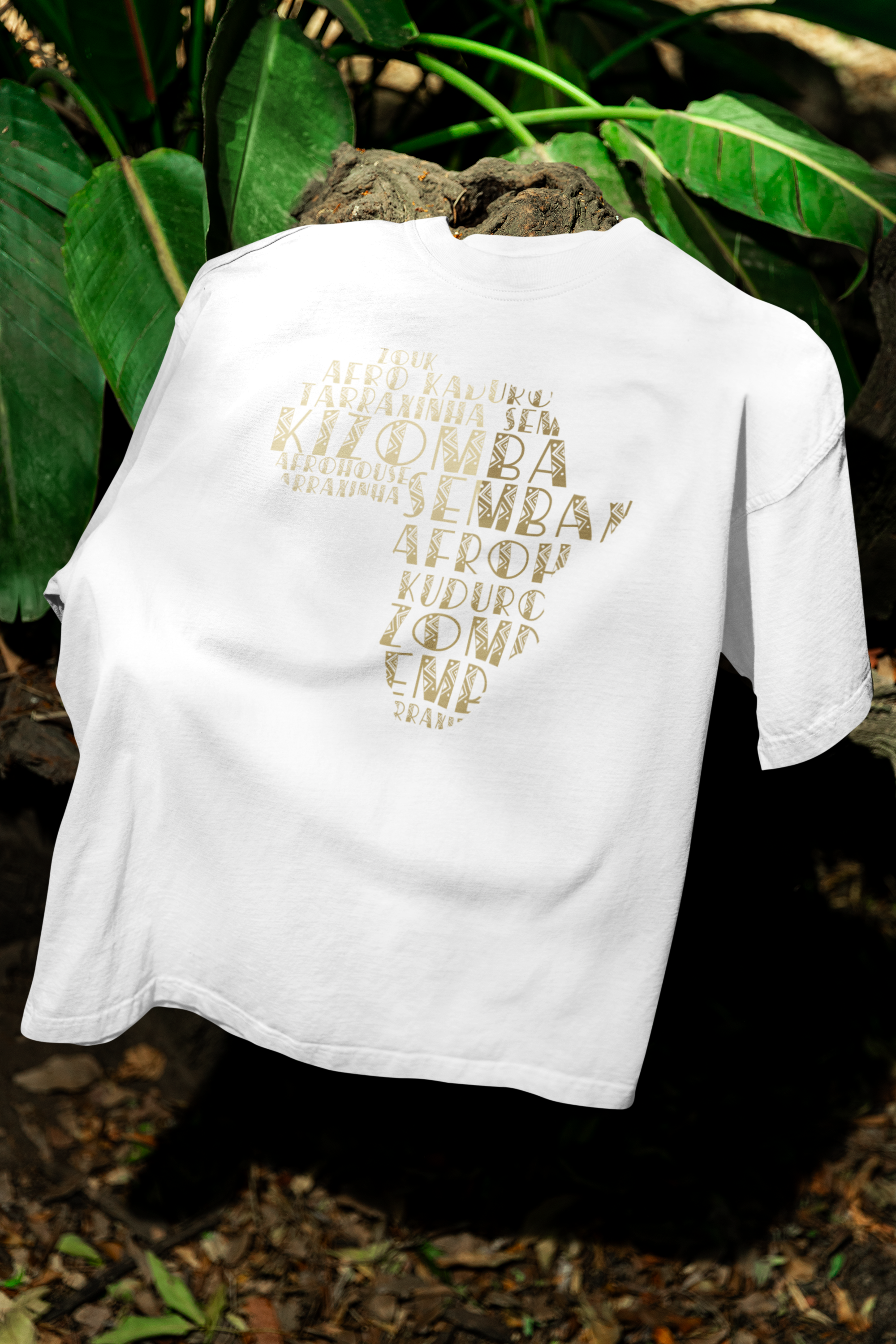 Afro Red Gold Stripe T-Shirt