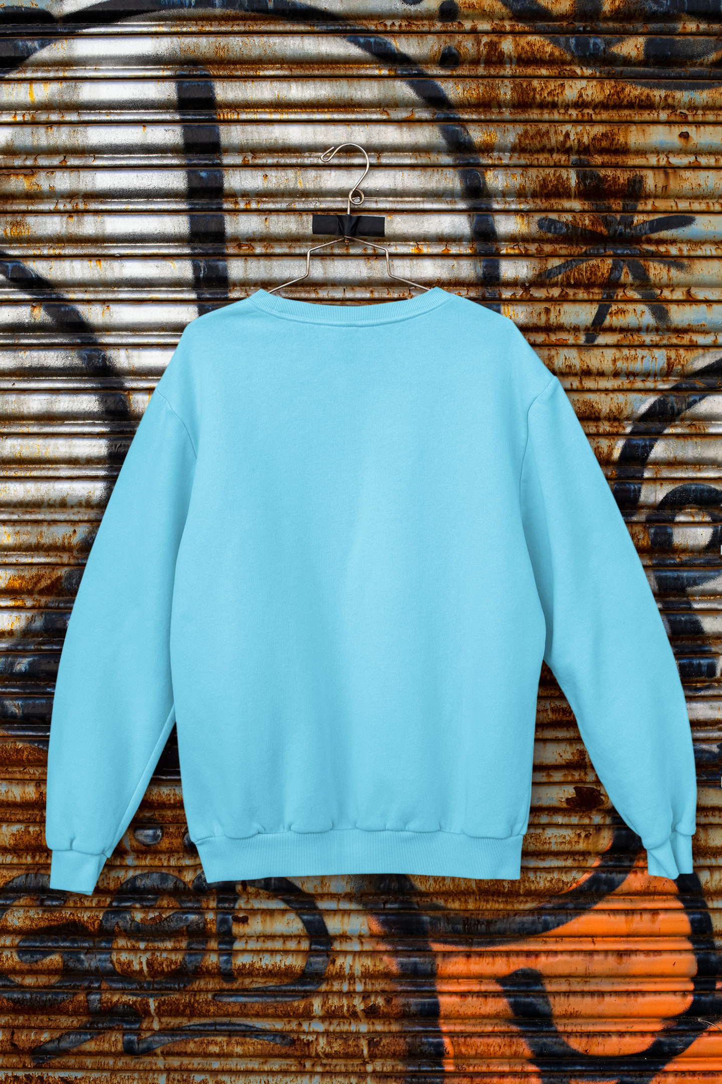 Ice Blue Sweatshirt (Unisex) Pure Cotton 380 GSM Winter Wear