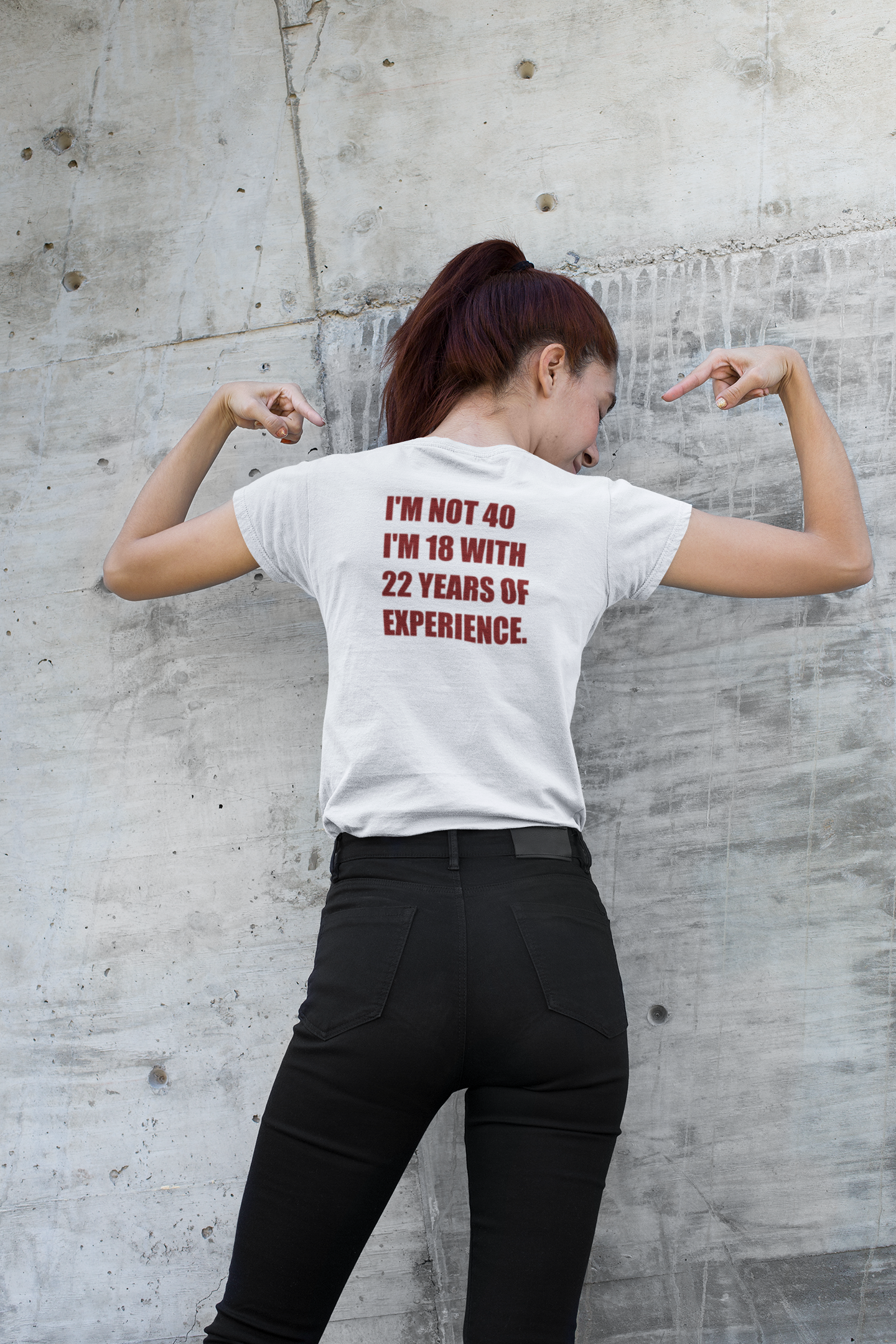 Not 40 Text T-Shirt