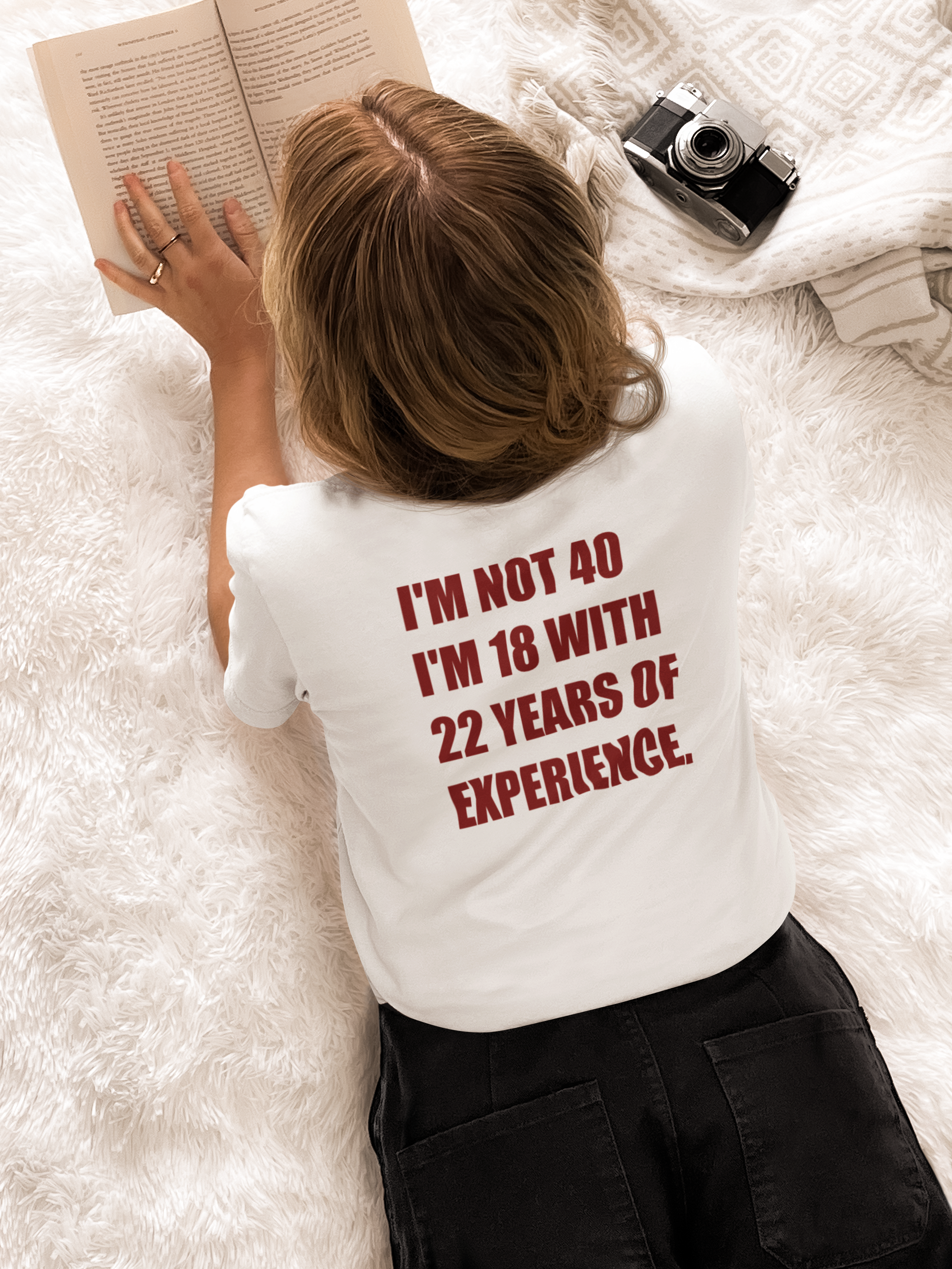 Not 40 Text T-Shirt