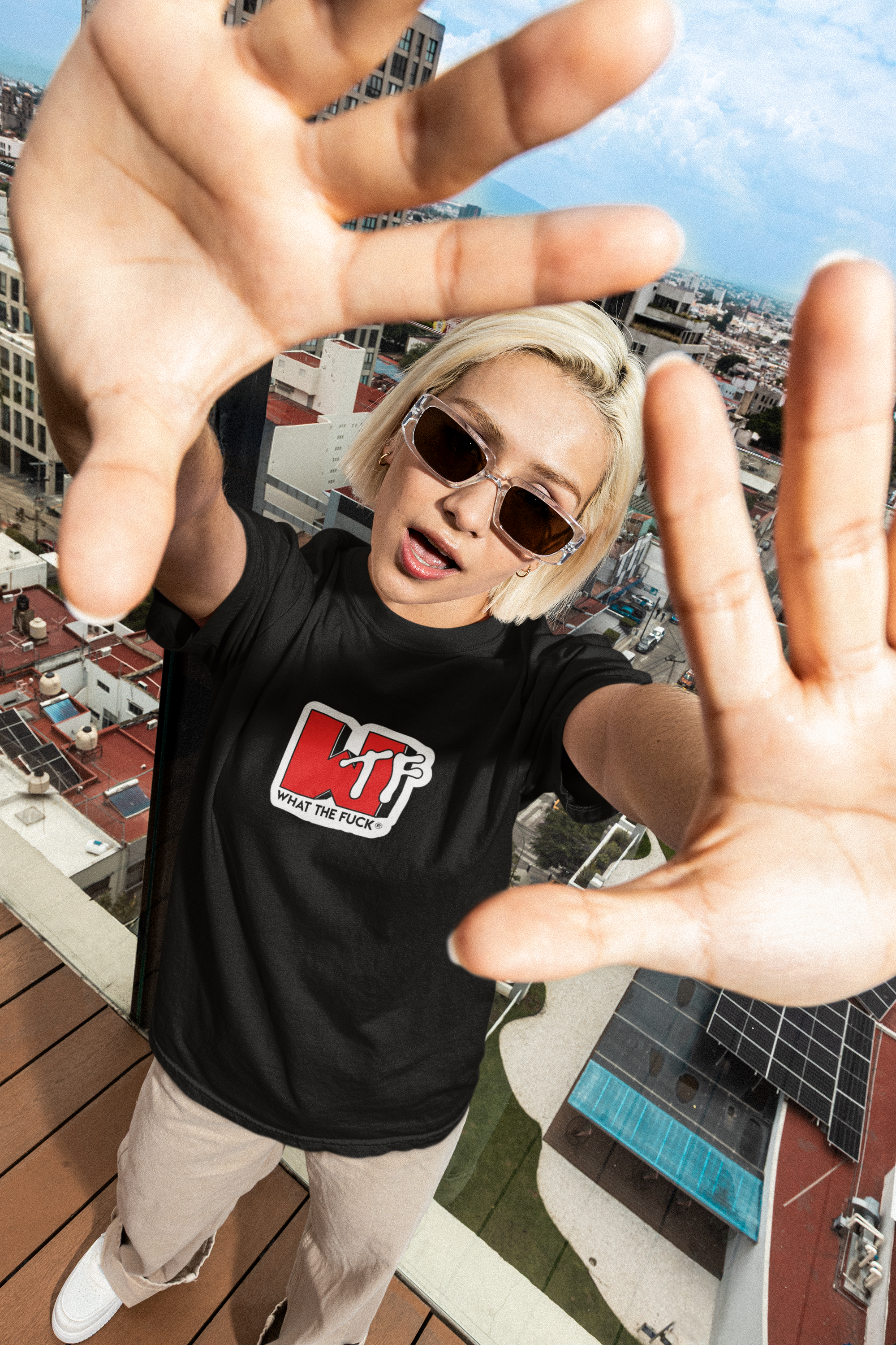 WTF Print Regular Fit Unisex T-Shirt