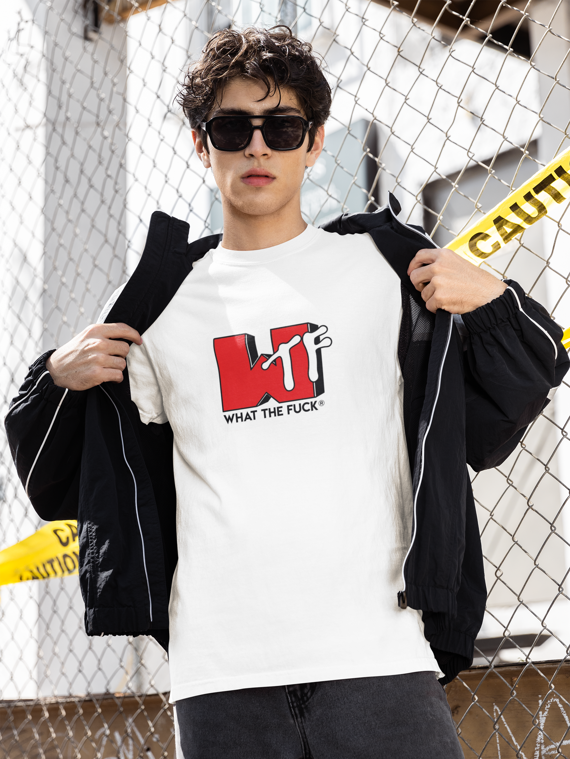 WTF Print Regular Fit Unisex T-Shirt
