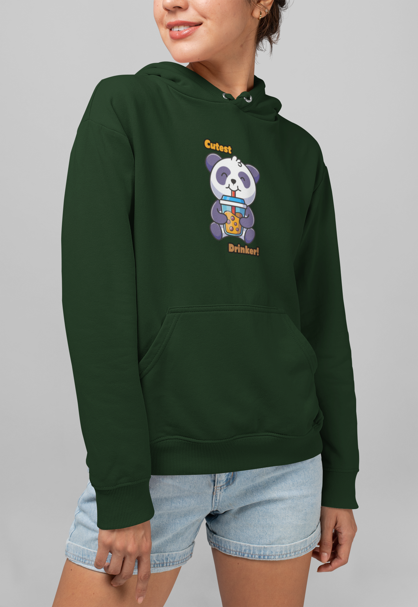 Cutest Drinker Panda Women&#39;s Hoodie